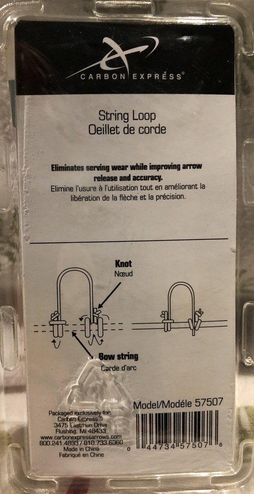 Carbon String Loop Improved Arrow Release Model 57507 New
