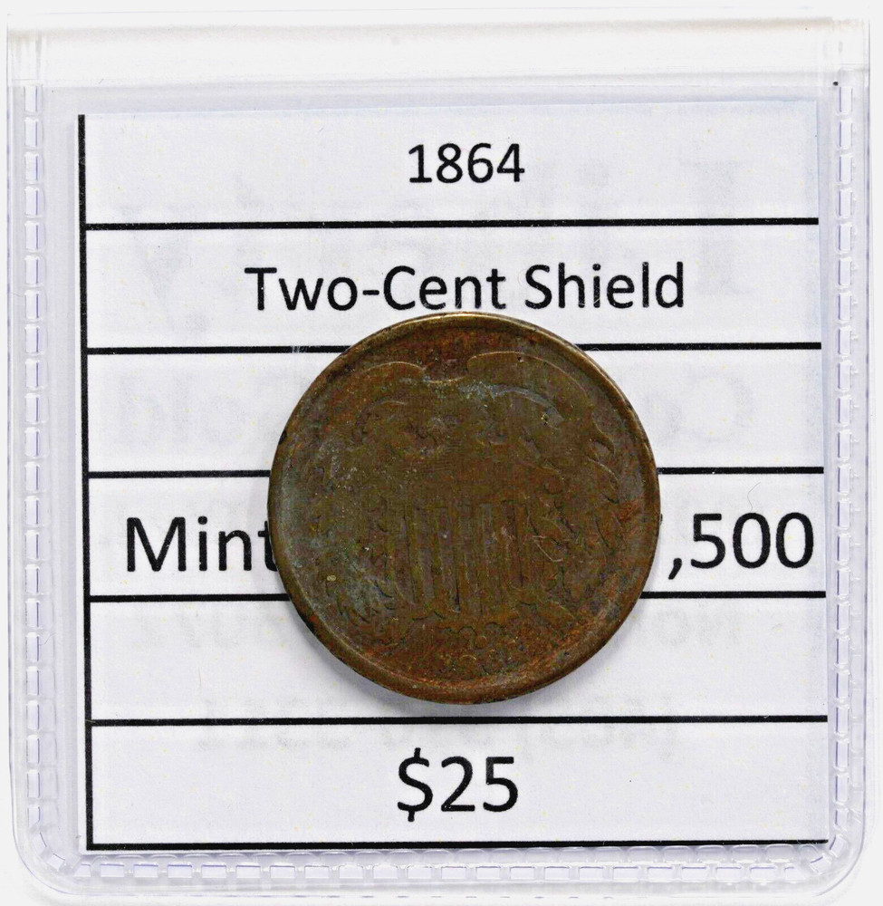 1864 2 Cent Piece