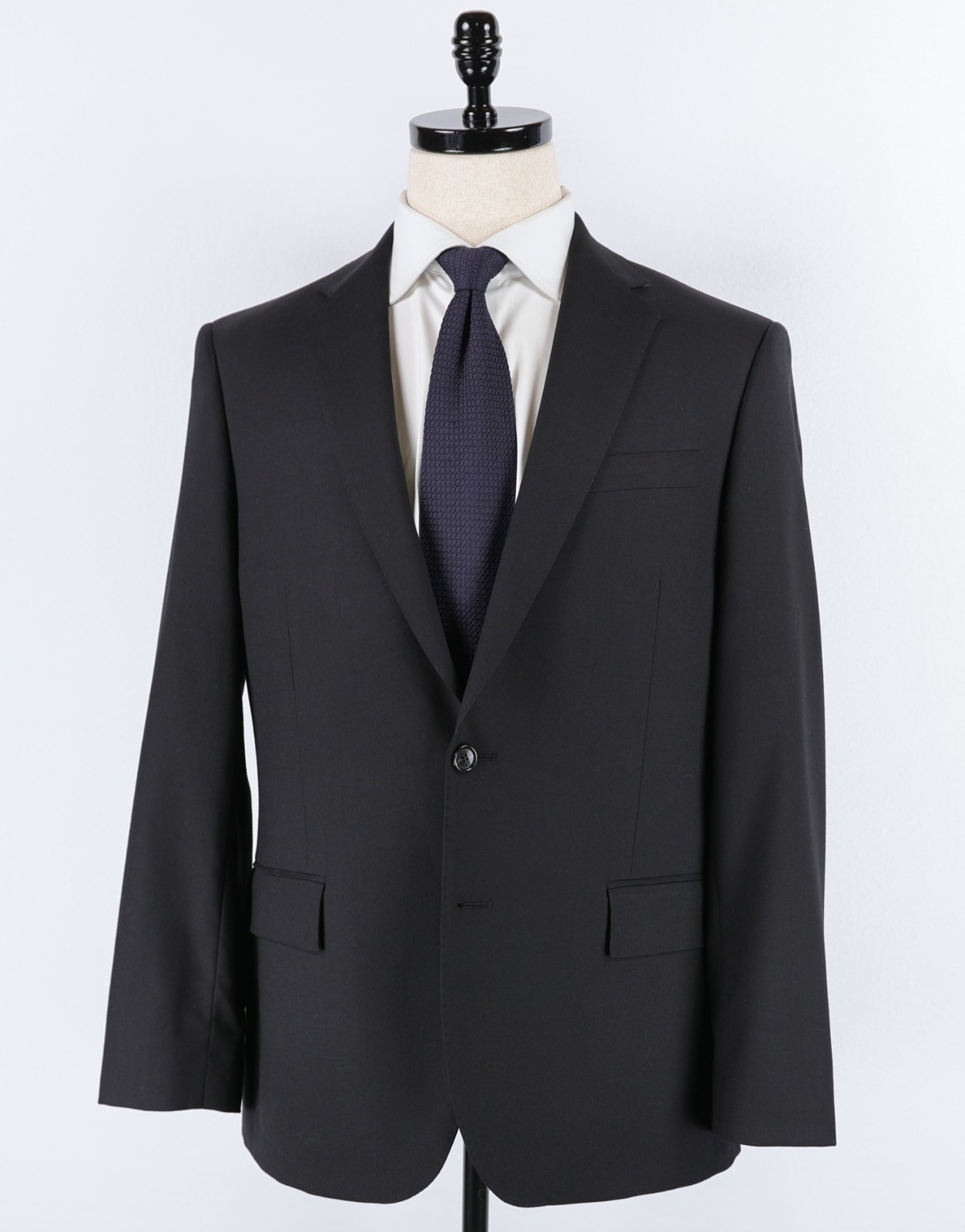 J Crew Ludlow Slim Suit Jacket Stretch Four-Season Wool Size 40S Black Blazer