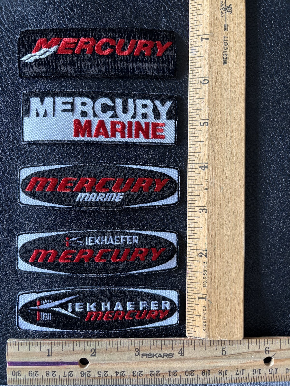Vintage Mercury Marine Patches (Iron On) from Kiekaefer to Brunswick Lot-11