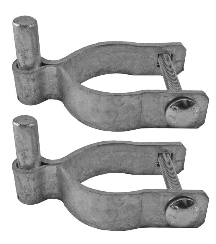 2-7/8" Galvanized Chain Link Fence Gate Post Hinge (2 Pack)