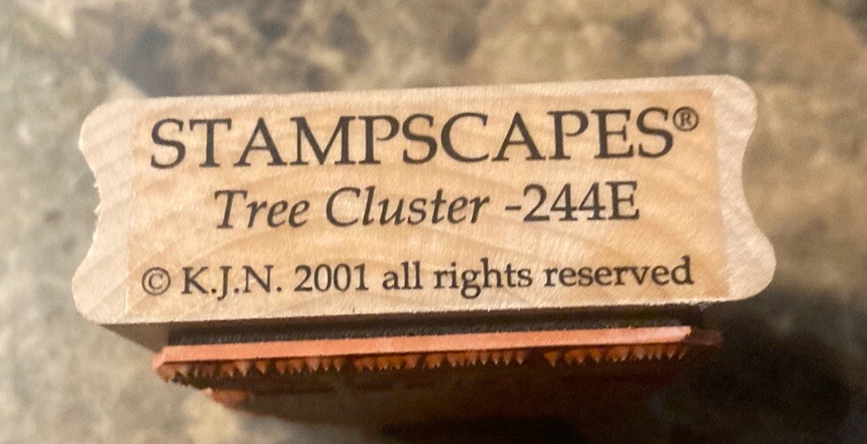 Stampscapes Tree Cluster 244E 2001 Trees Scenery