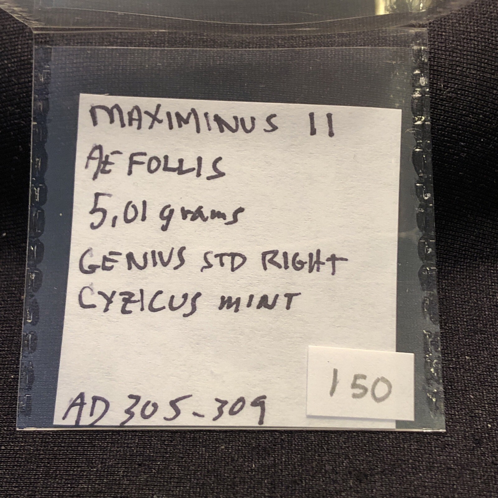 ancient rome Maximinus II Ad 310-313 Ae Follis rev genius high grade nice