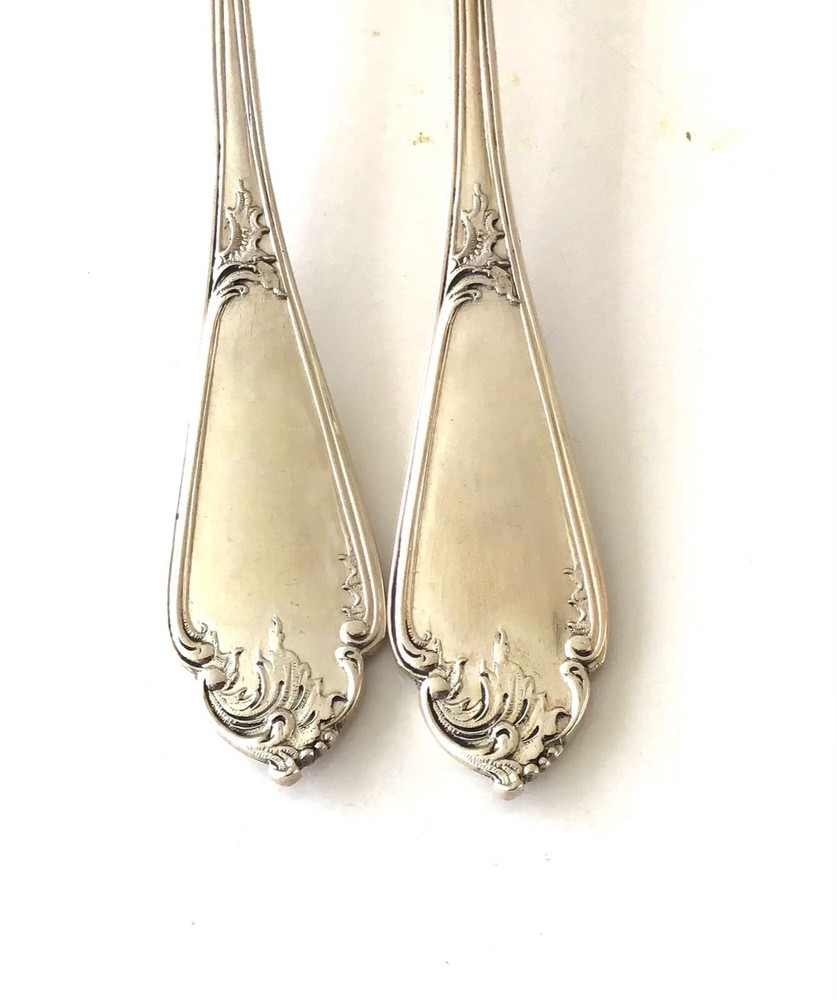 WOLFERS Belgian Solid Silver 800 ouster forks 18/PS crown box
