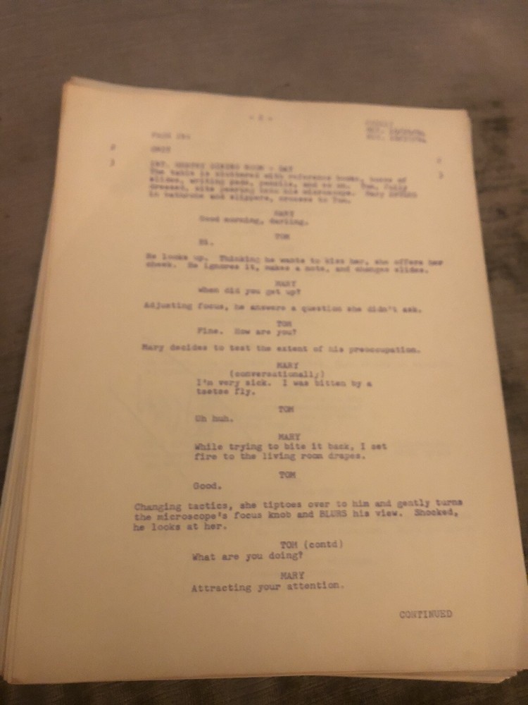 TOM, DICK and Harry Vintage TV SCRIPT