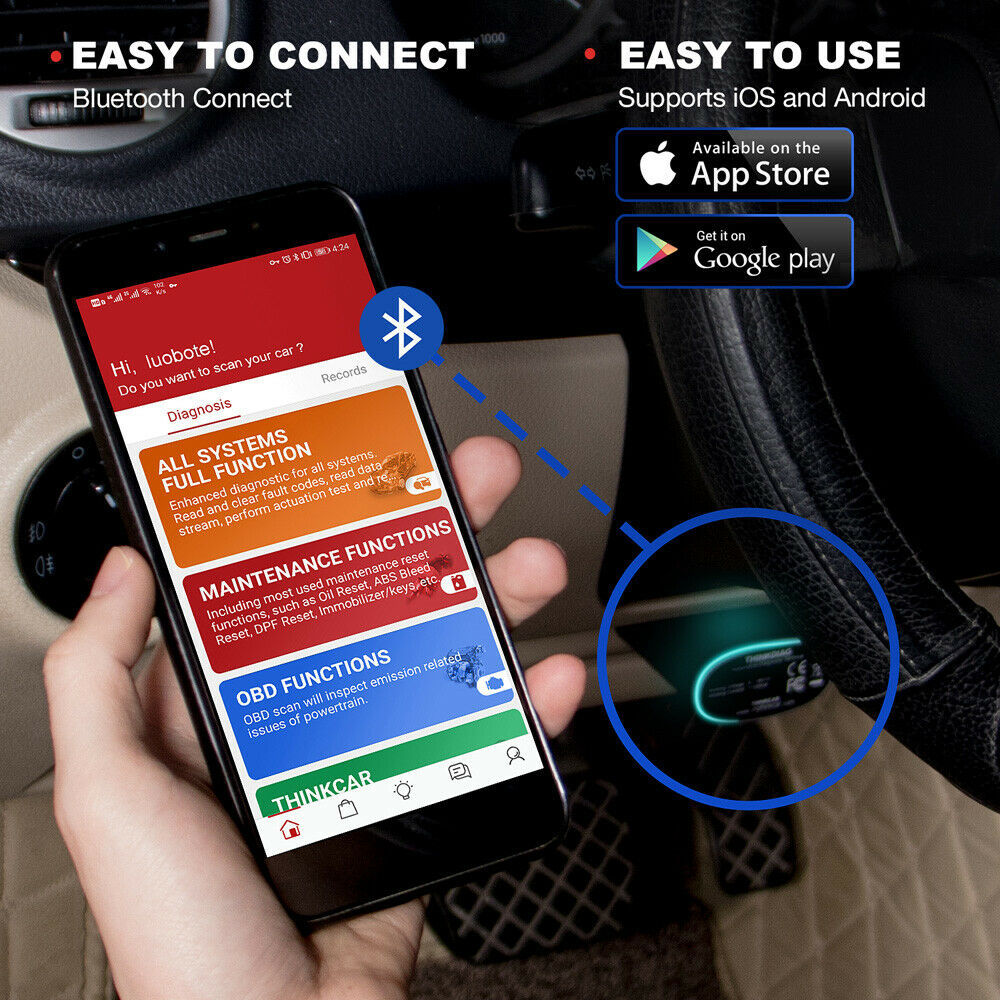 2024 THINKDIAG Bidirectional OBD2 Scanner Car Diagnostic Tool Full Software Free
