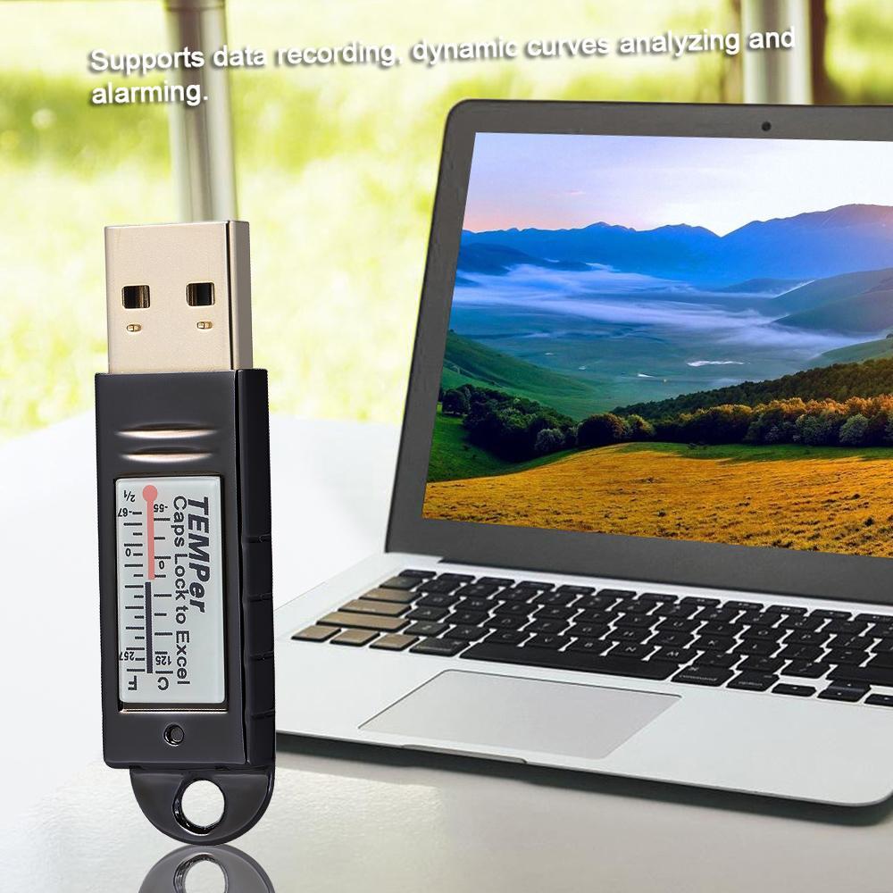 PCsensor USB Temperature Sensor Data Logger Recorder w/ Alarm for PC Laptop