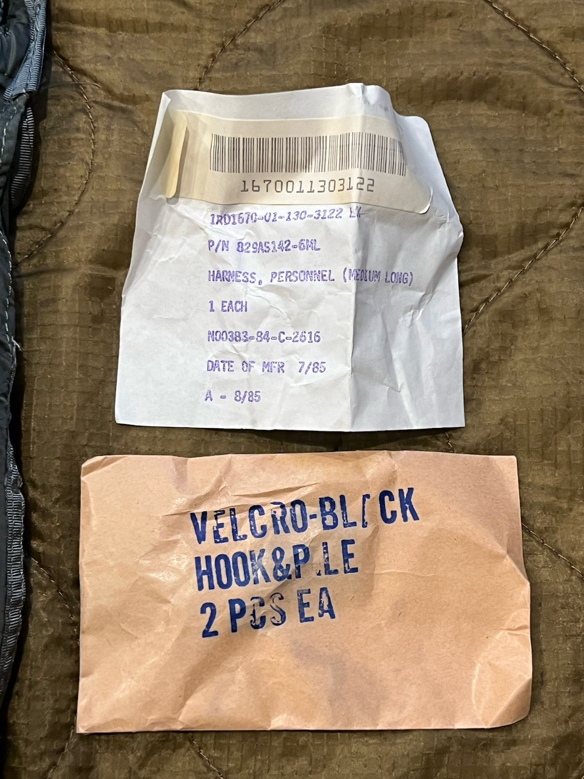 Vintage USGI Pilot’s MA-2 Torso Harness Assembly - US Navy - Post Vietnam 1980s