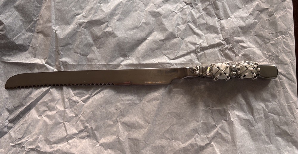 Beaded And Wired 14” Cake Knife NEW