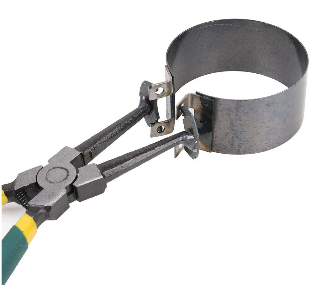 14 Pcs Engine Piston Ring Compressor Ratcheting Plier W/ Carrying Case Universal