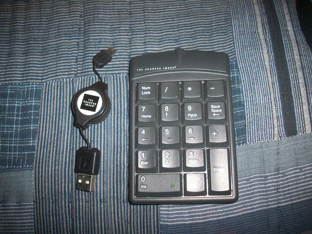 Replacement USB Numerical Keypad Portable, The Sharper Image, Tested working