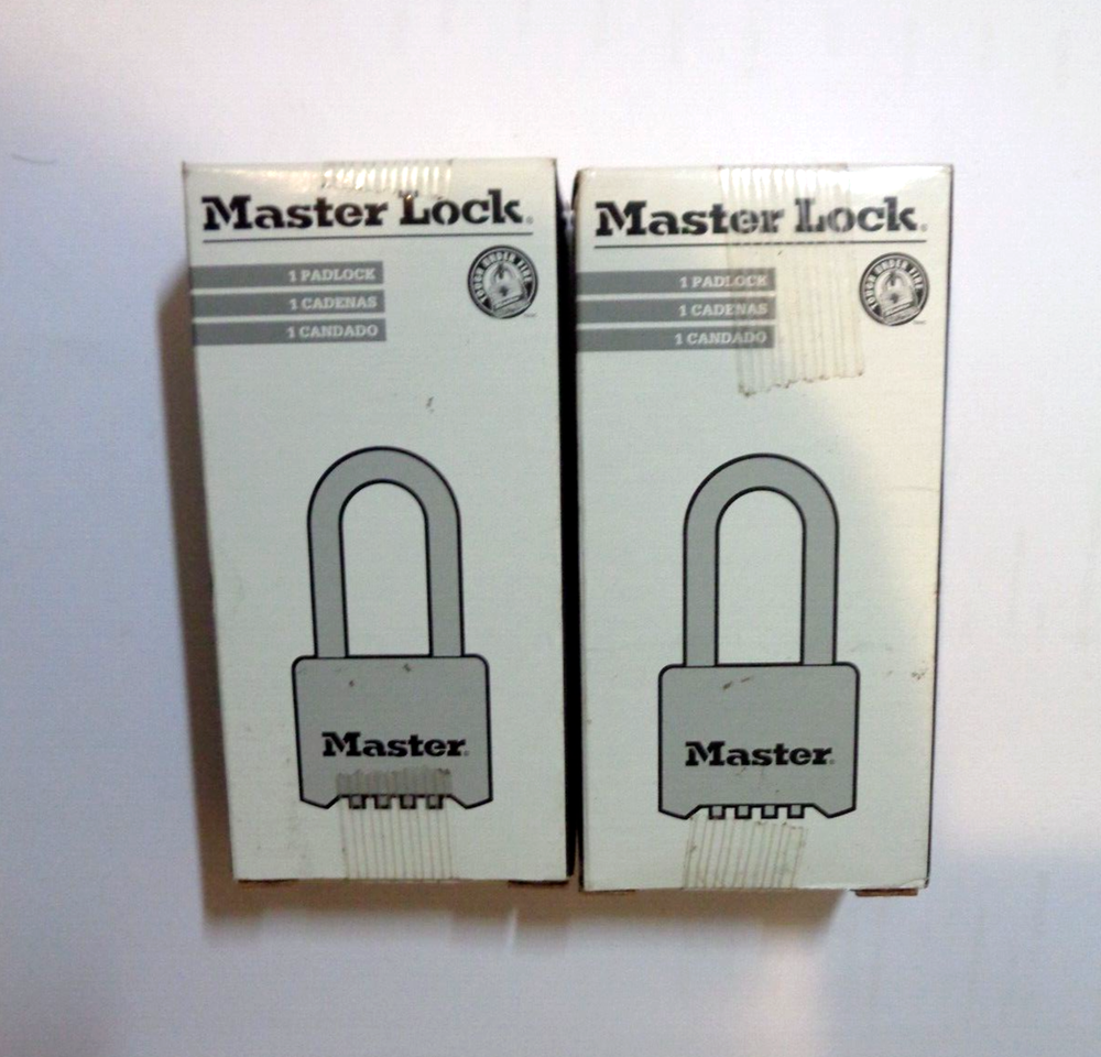 2 x Master Lock 175LH Combination Padlock - Brass