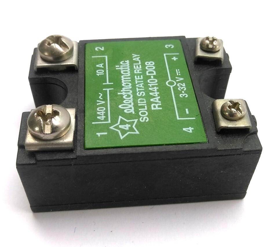 Electromatic RA4410-D08 Solid-State Relay, Control: 3-32VDC, Output: 440VAC 10A
