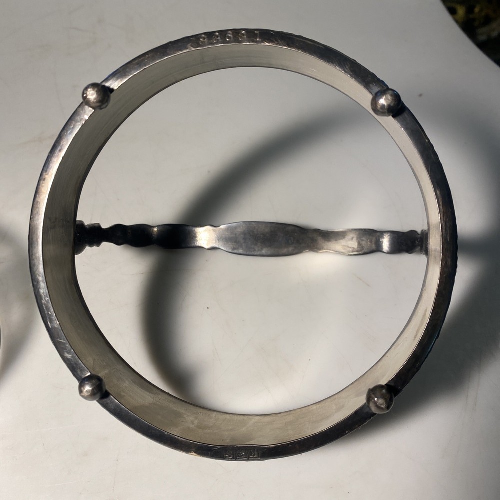 K.S Ornate Condiments Server Dutch Scenes & Handle Footed.