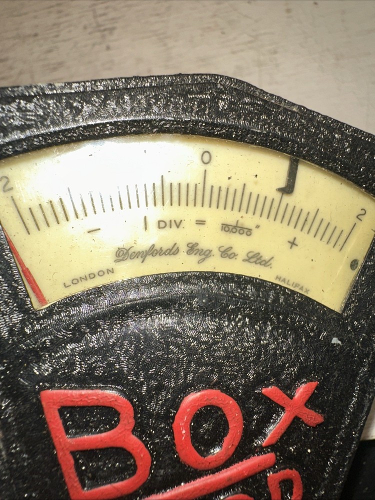 Vintage Denford Machine Tools Box Ford Comparator Gage Machining Tool