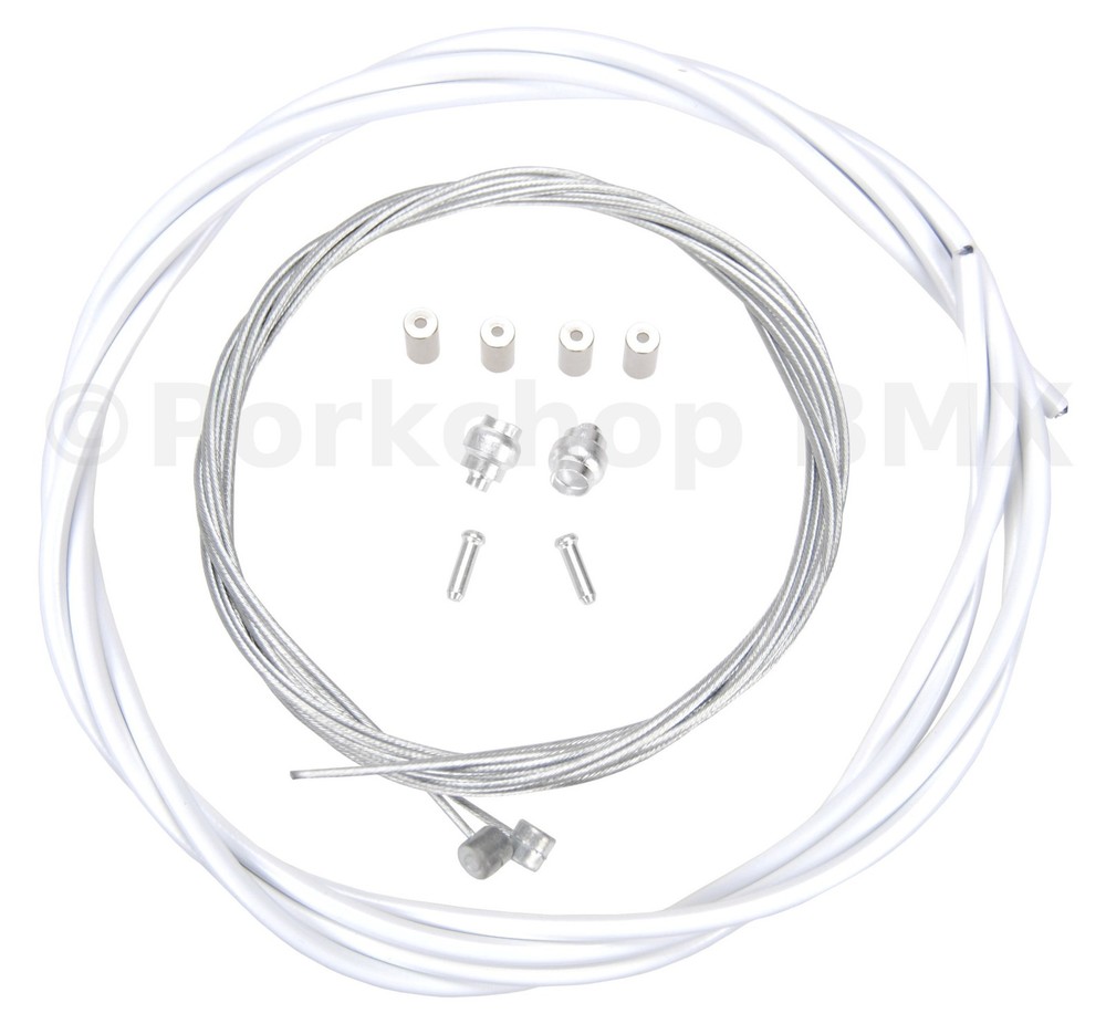 Basic Bicycle Brake Cable Kit for BMX/MTB - WHITE