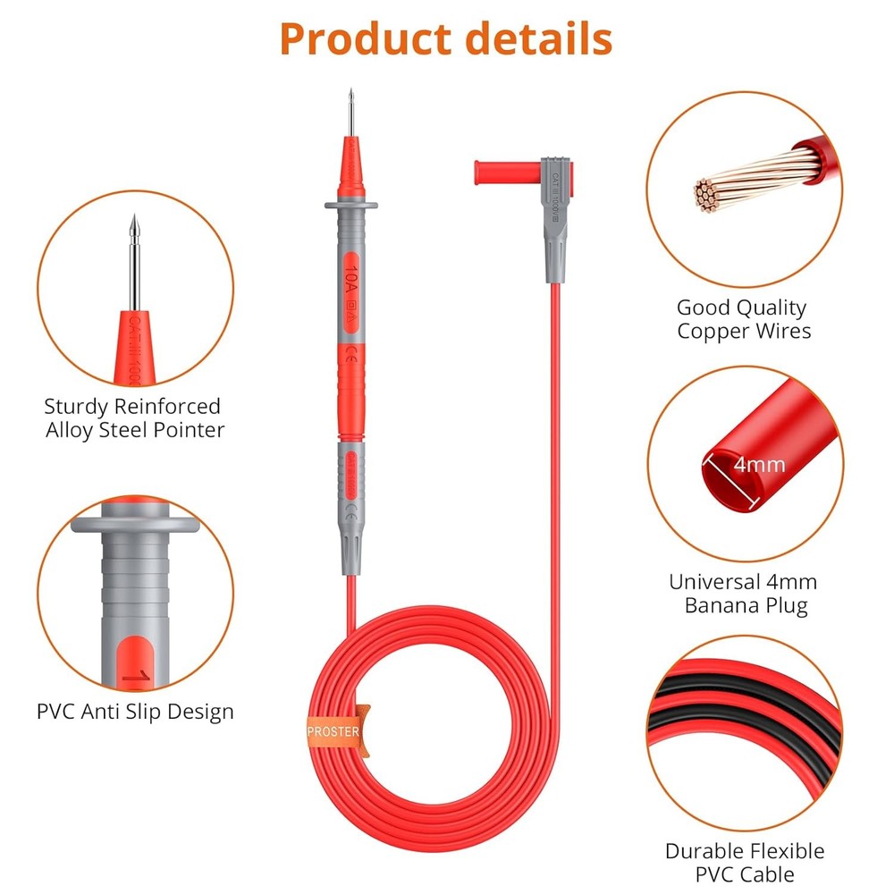 Multimeter Test Leads Kit 26pcs - Multi Testers Replace... Fast USA SHIP
