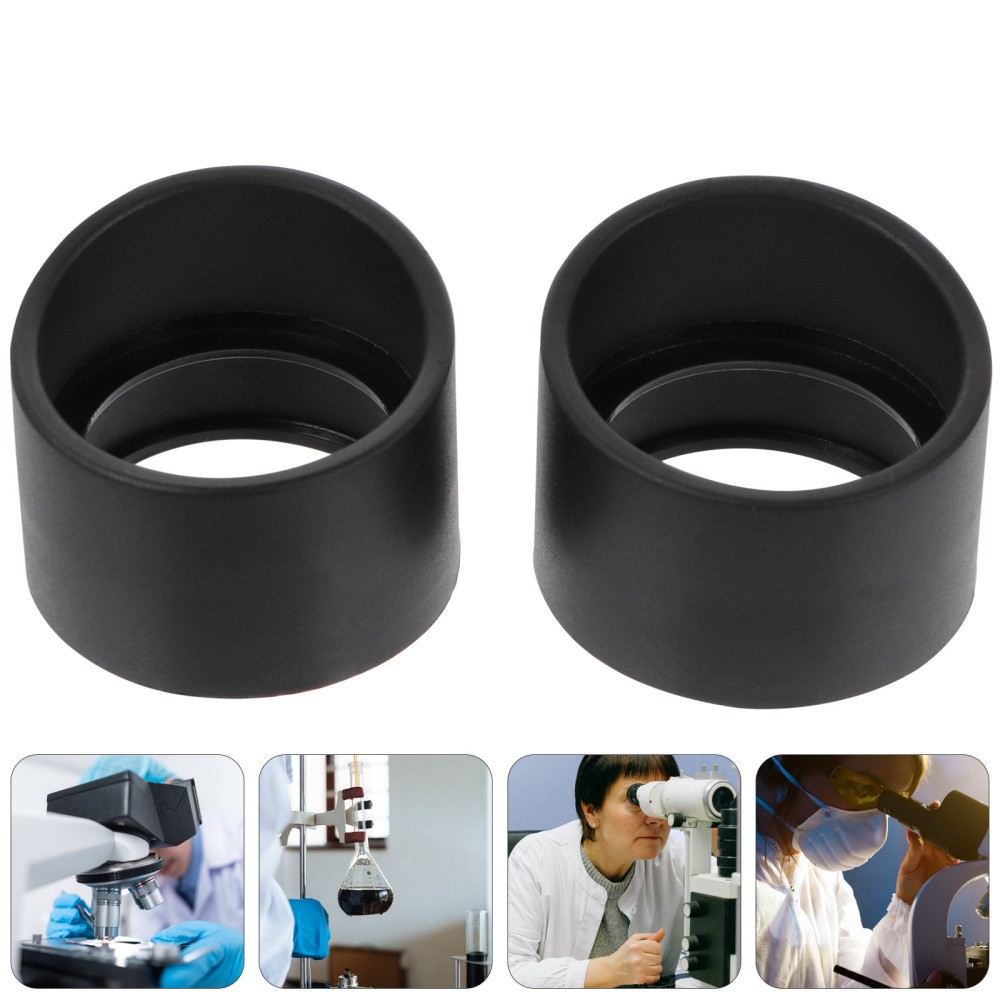 2X Microscope Goggles Rubber Eye Cup Soft Eyepiece Shield Covers Guards