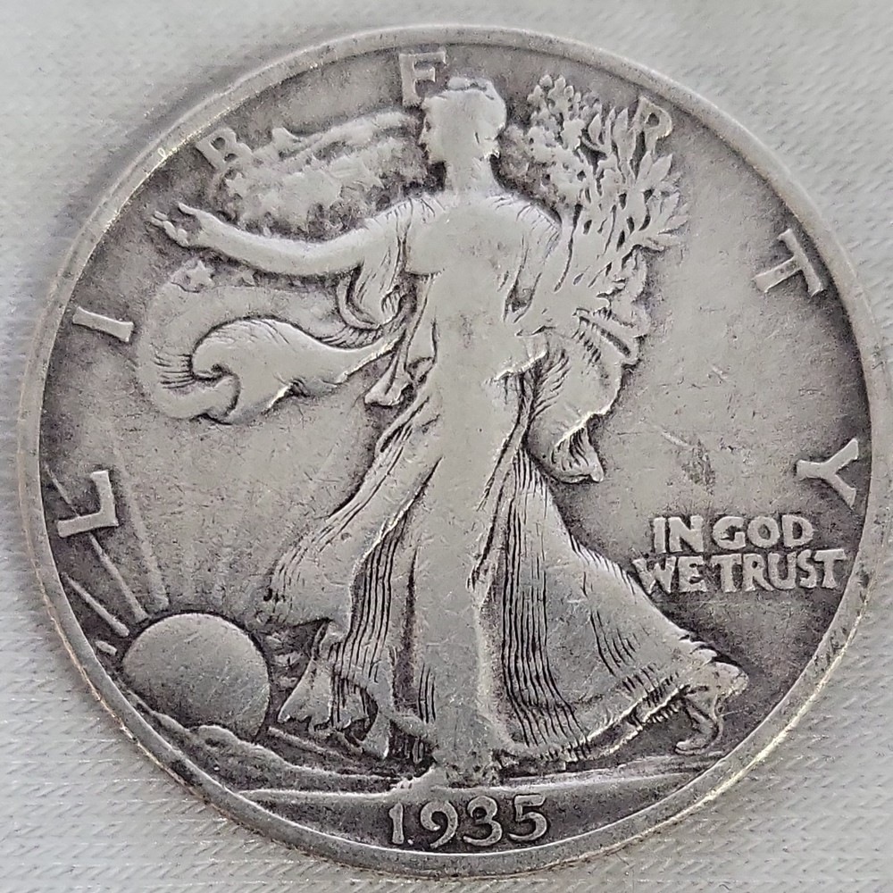 1935 D Walking Liberty Half Dollar in Fine Condition