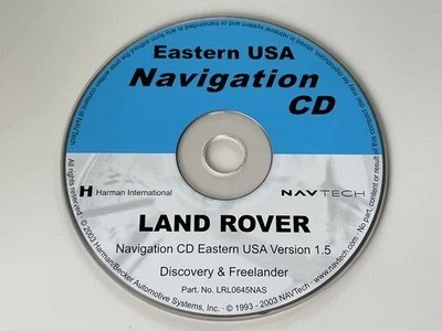 2002 2003 2004 2005 Land Rover Freelander Discovery II Navigation CD EASTERN MAP