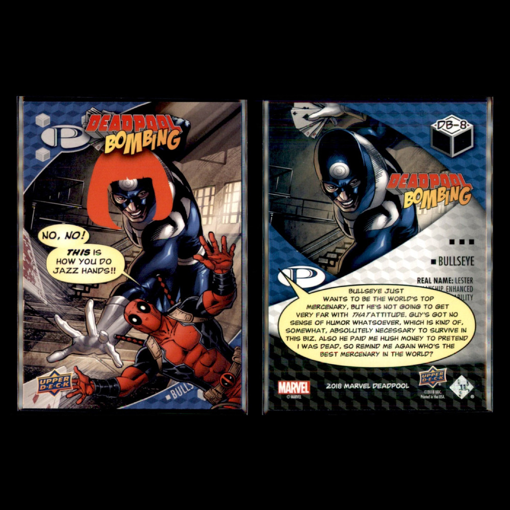 2018 Upper Deck Deadpool Bombing Complete Set 12 Marvel Cards DB1-DB12 Full Set