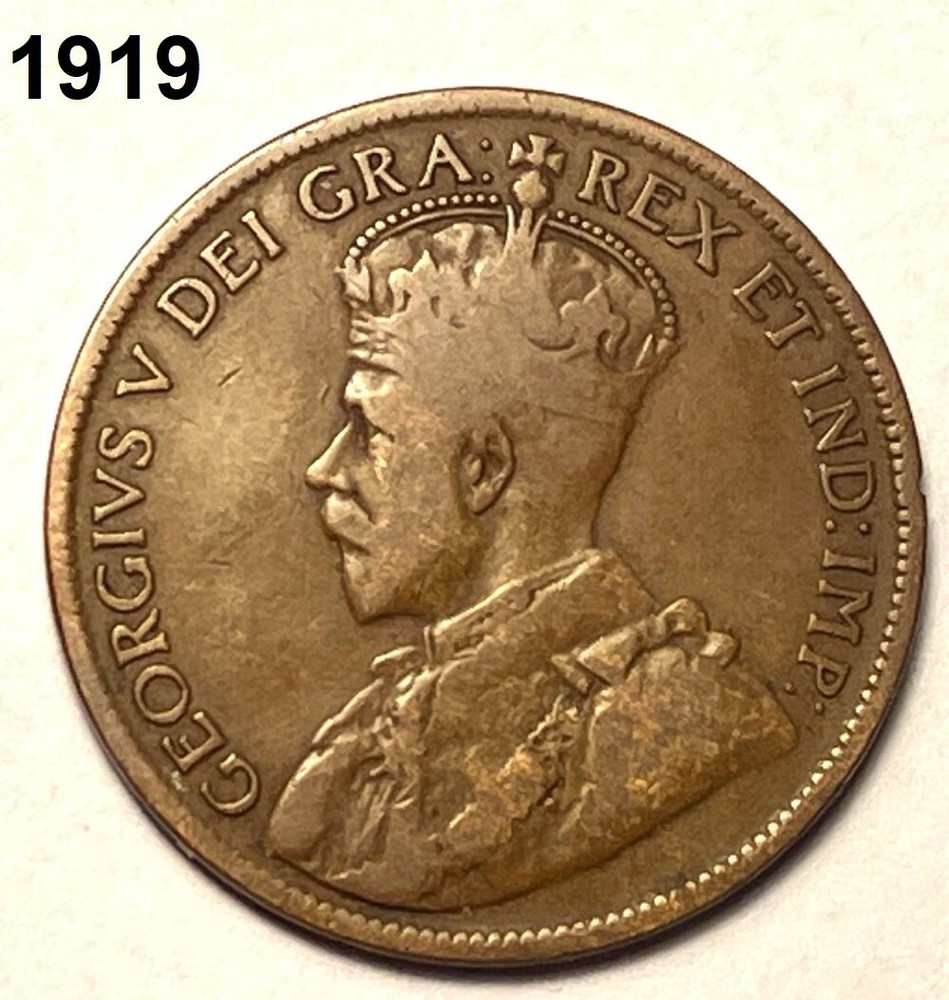 coin Canada 1 cent Select year 1908 1912 1915 1919