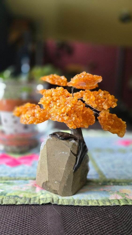GEMSTONE TREE - CITRINE AND AMETHYST