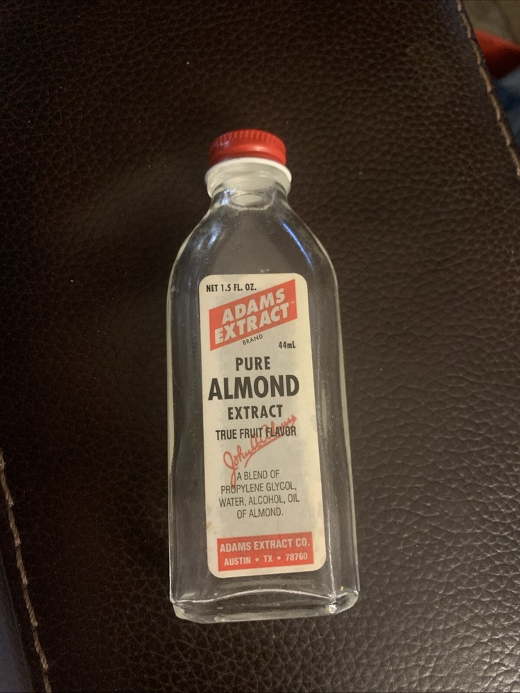 Adams Extract Pure almond Extract Empty Bottle