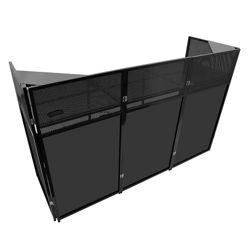 DJ Event Facade Foldable Screen Frame DJ Booth Stand w/ 23" x 73" Flat Table Top