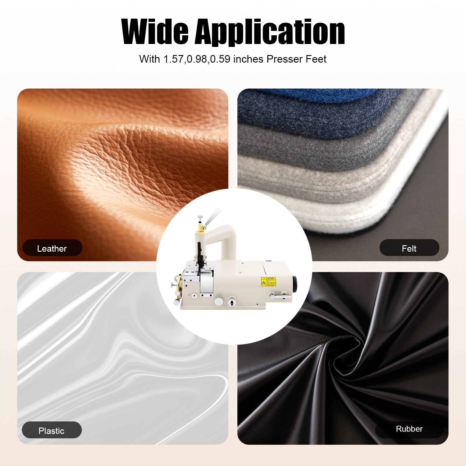 Electric Leather Skiver Skiving Peeling Machine & 600W Brushless Servo Motor Set