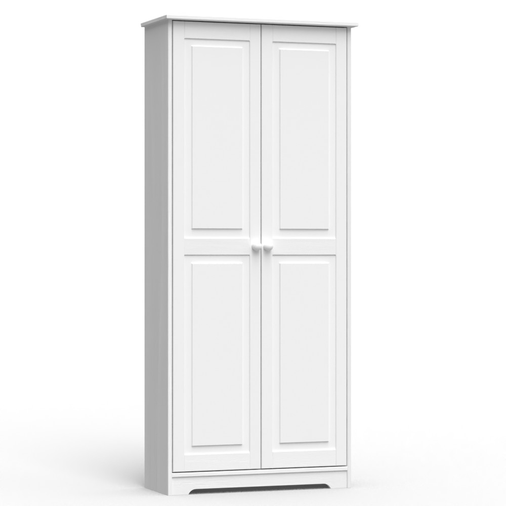 Cabinet Pantry 2 Doors Solid Wood White- by From the Tree Furniture