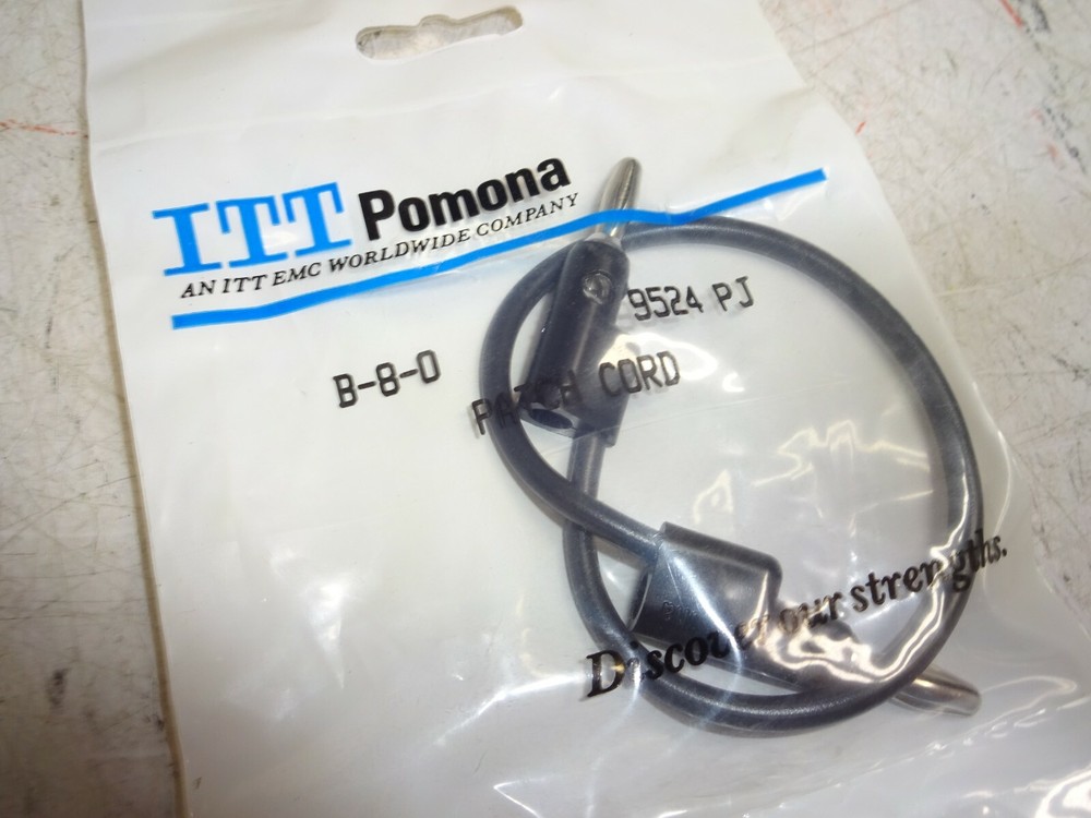Pomona B-8-0 Banana Plug Patch Cord