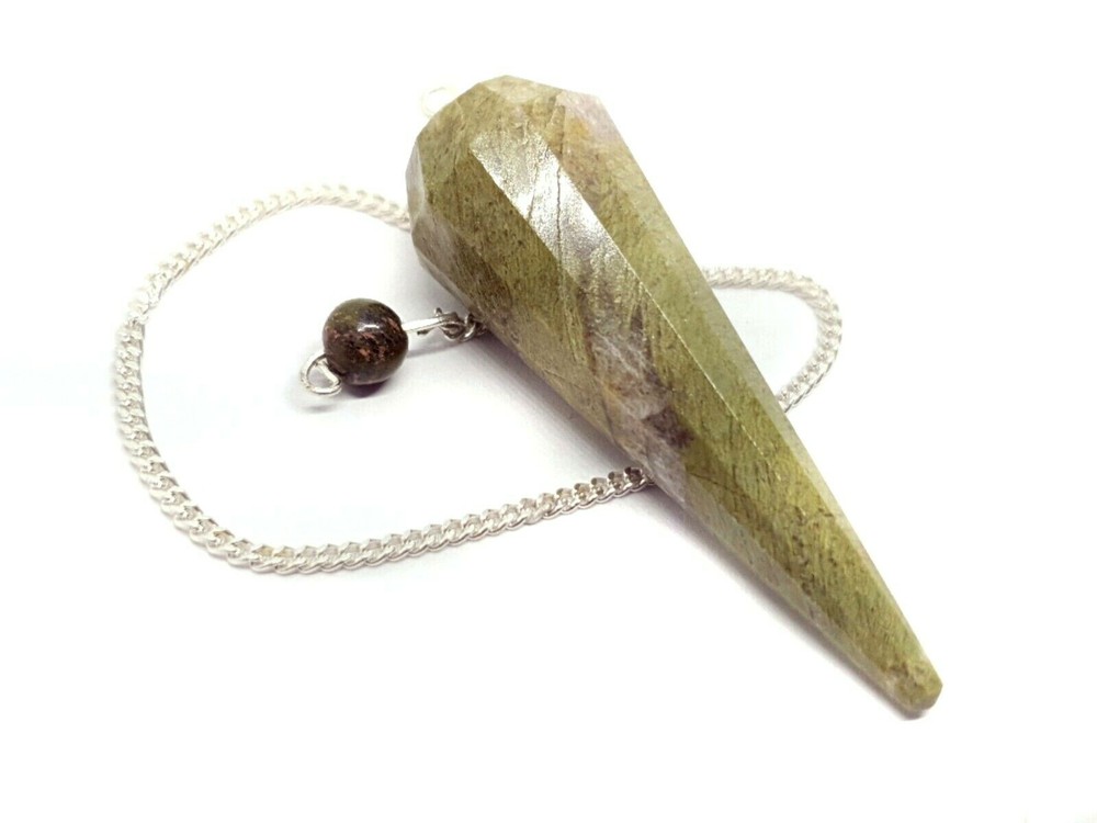 Vesuvianite Pendulum Gemstone Crystal Dowsing Quality Gemstone Divination Tool