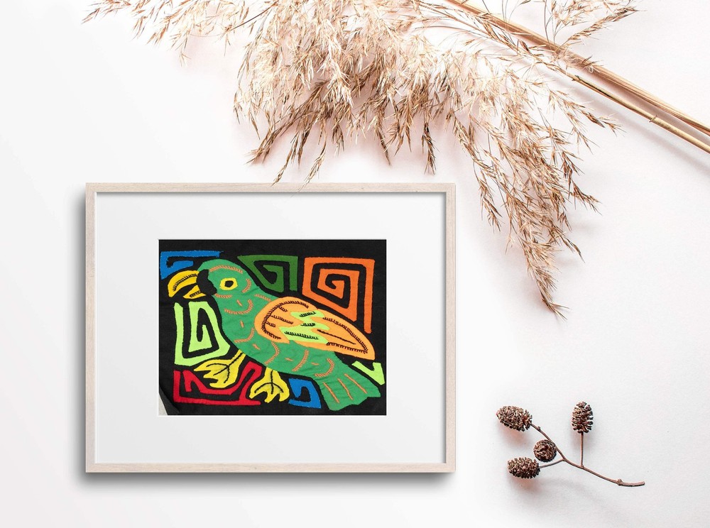 Multicolor Orange And Green Bird Molita