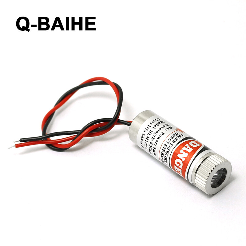 10pcs 650nm 5mW Red Laser Dot Diode Module with Cap & Driver in