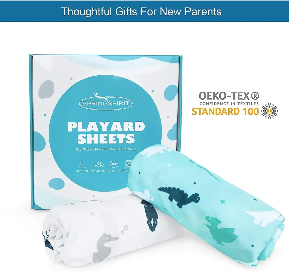 Soft Pack N Play Mattress Sheets Fits Graco Pack N Play Mini Crib Sheets 2 Pack