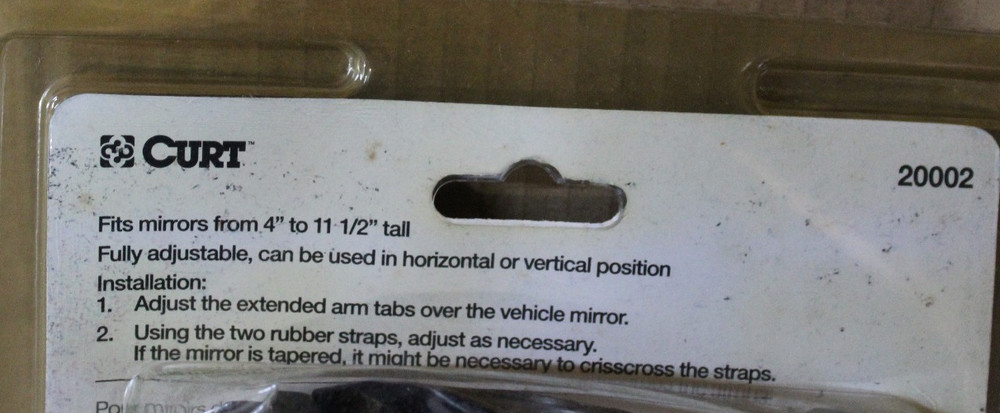CURT 20002 EXTENDED VIEW TOW MIRROR