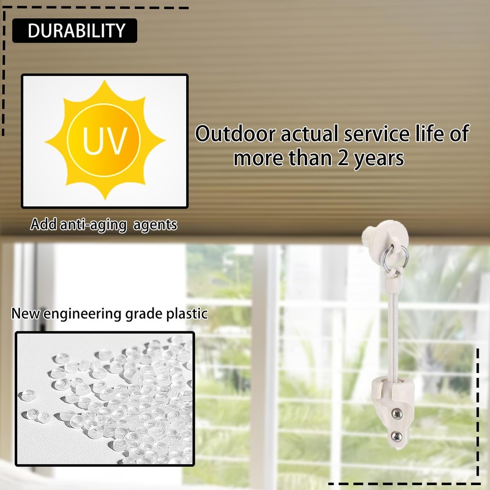 Sunshade Shade Hardware Bungee kit and End Cap Coolaroo Replacement Part for ...