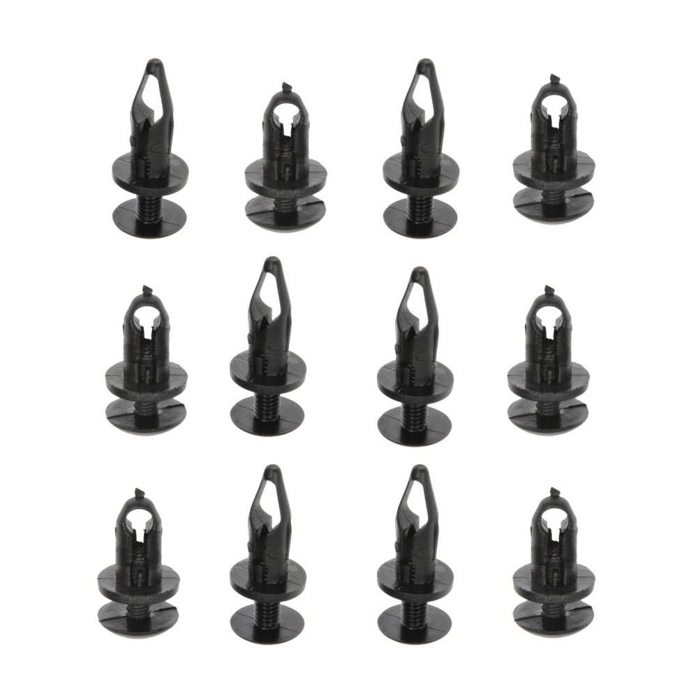 Push Retainer Assortments | Plastic Case Material | Black | Screw Head