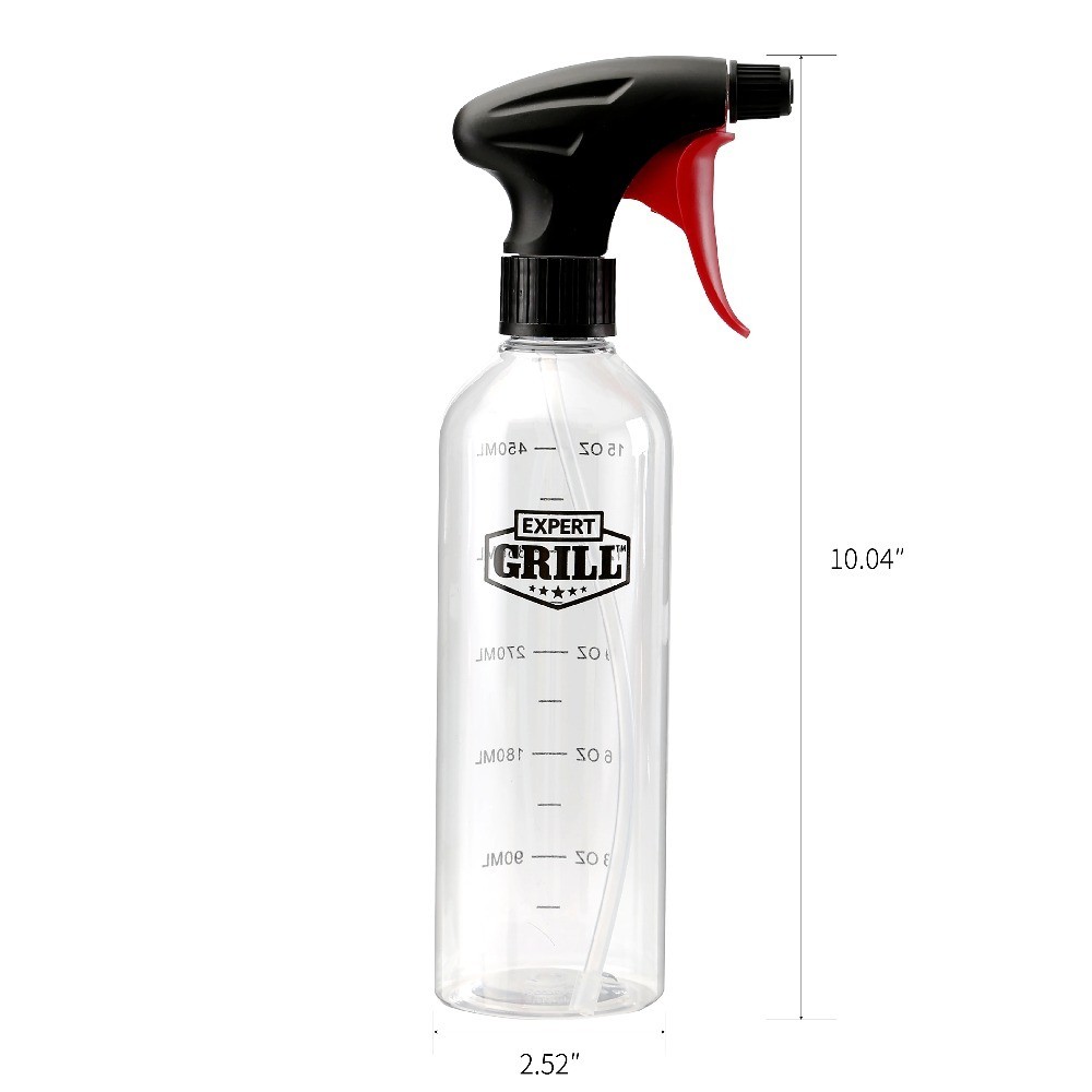 4 Pack 17oz Empty Plastic Spray Bottle Refillable Container for Cleaning