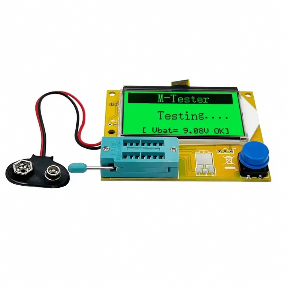 Handheld Electronic Component Tester with Auto-Detect
