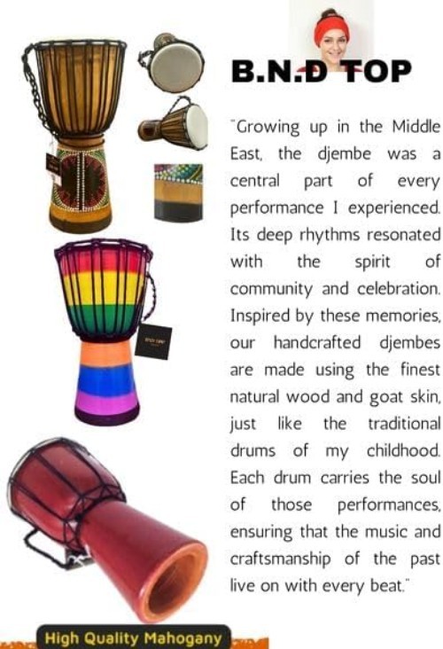 Vibrant African Percussion Djembe