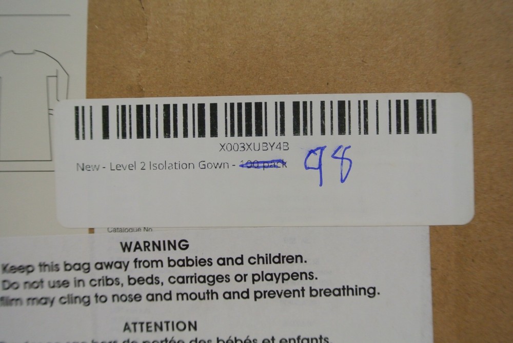 Level 2 Disposable Isolation Gown 98 pieces