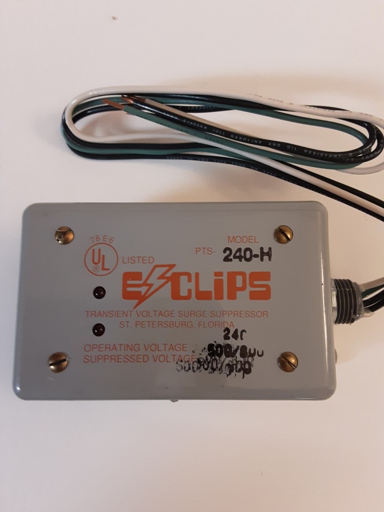 Vintage Scepter E Clips Transient Voltage Surge Suppressor Model 240H