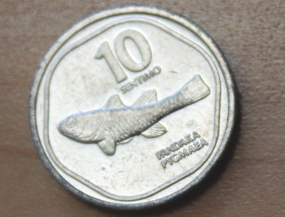 1987 Philippines 10 Sentimo Goby Fish