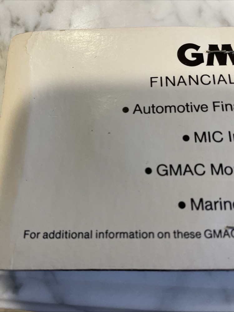 Vintage New GMAC Key Ring NIB