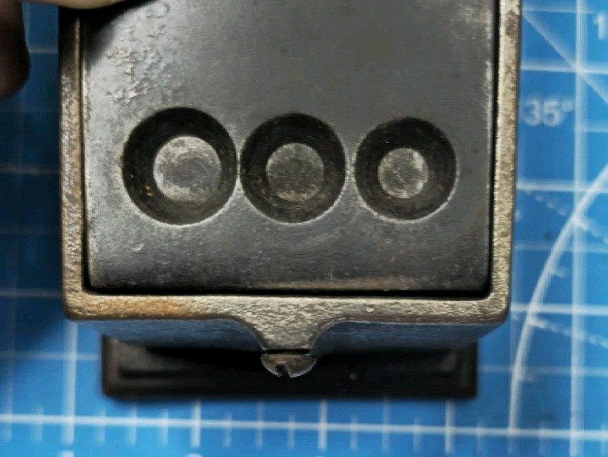 Antique Tabletop Cigar Cutter Three Hole Sizes Man Cave Home Bar Works Great