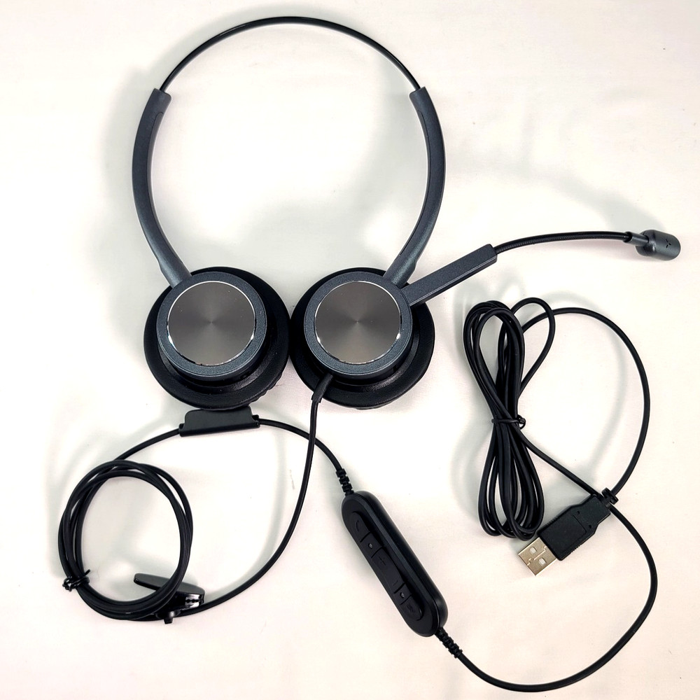 USB Headset with Microphone for PC Laptop, Computer Headset Headphones with M...
