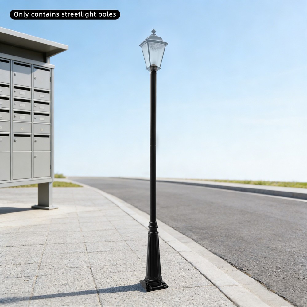 3.8m European Light Post,Split-Type Light Post,Floorstanding Outdoor Light Post
