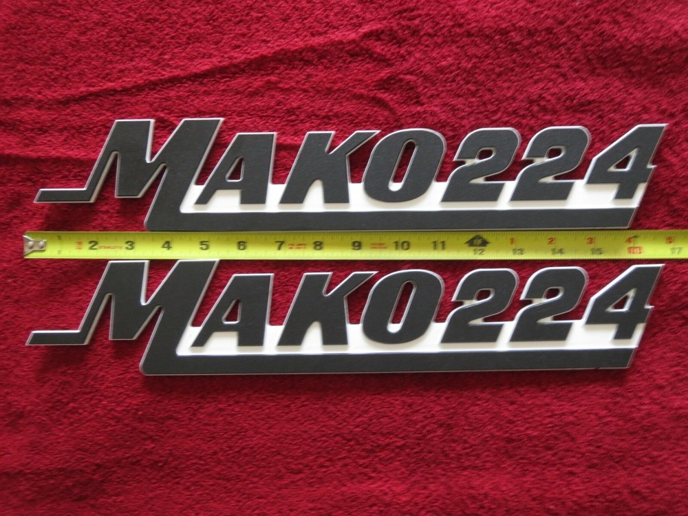 Mako Boat Emblems / Badges (Large) 3" High - SINGLE
